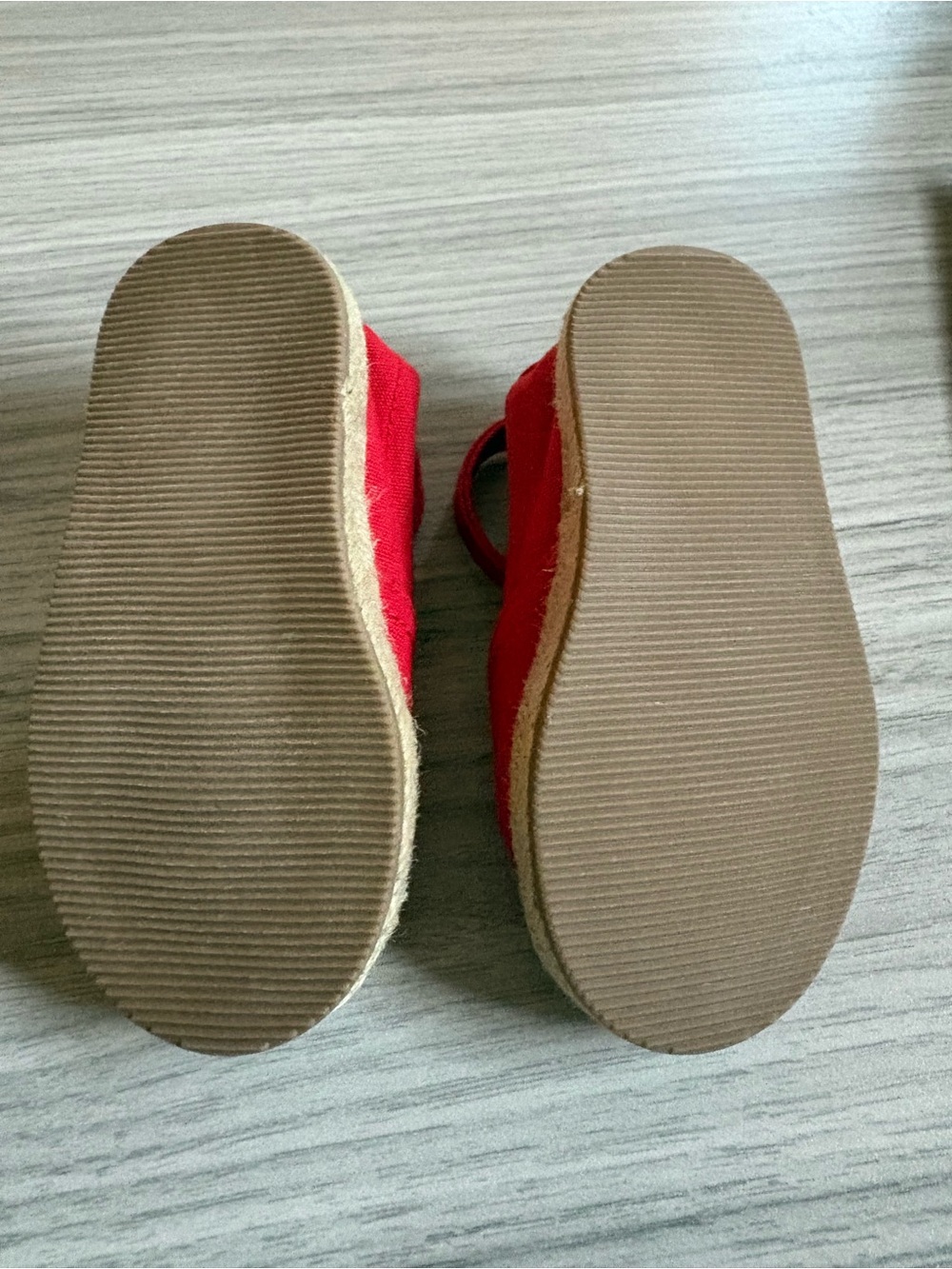 Gymboree Red Canvas 'bonjour' Mary Jane Sandals - Picture 4 of 5